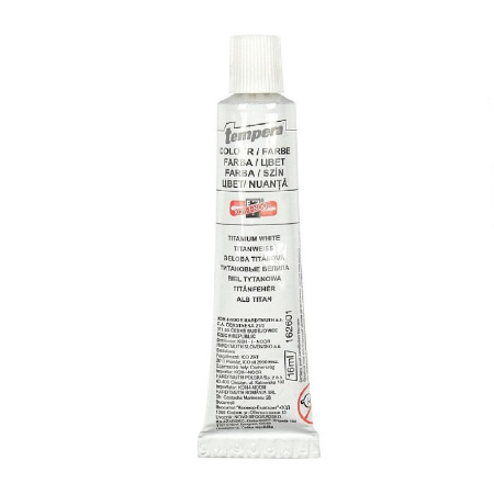 detail Temperová barva 16ml běloba na kreslení
