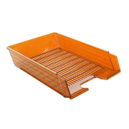 detail Zásuvka PVC transparentní oranžová