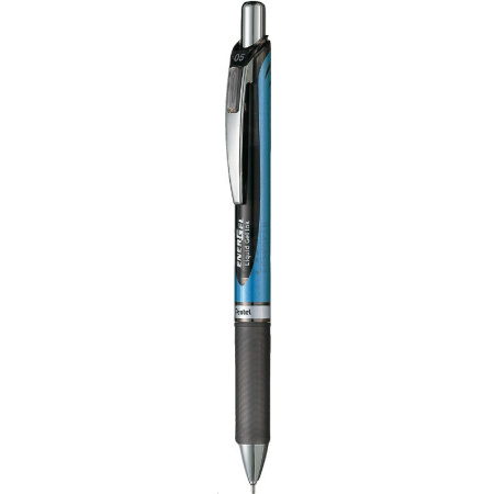detail Gelové pero 0,5 Pentel BLN75 kovové černá