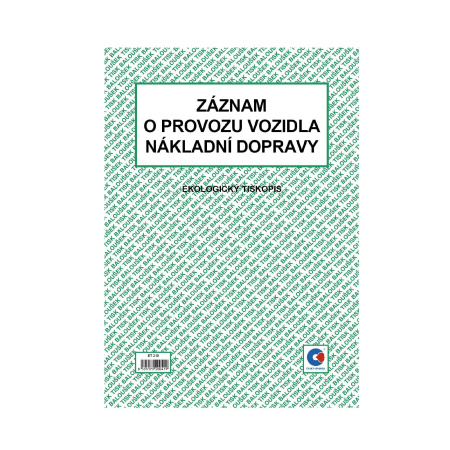 detail Záznam o provozu nákl.dopravy A4 Baloušek