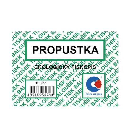 detail Propustka A7 (Baloušek)