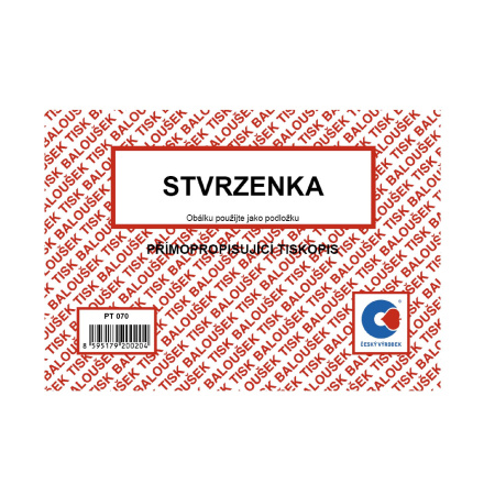 detail Stvrzenka A6 NCR (Baloušek)