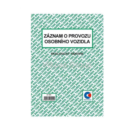 detail Záznam o provozu osobního vozidla A5 Baloušek