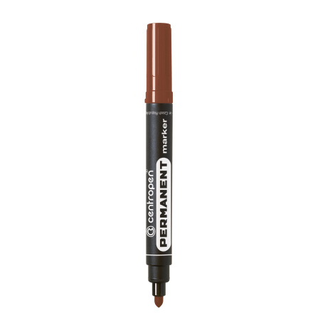 detail Popisovač permanentní Centropen 8566 hnědý