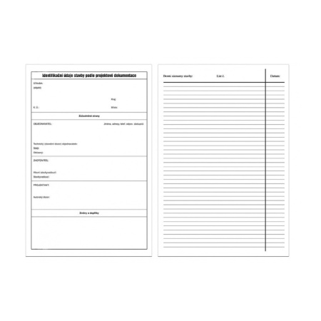 detail Stavební deník A4 NCR 3x50 listů (MSK)