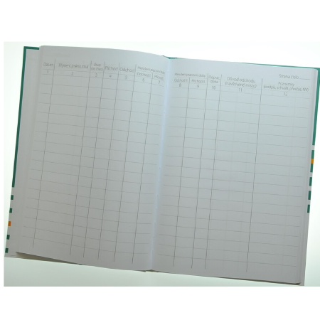 detail Kniha příchodů a odchodů 100L/E