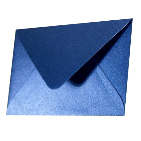 detail Obálka C6 Modrá metalická