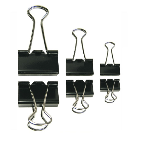 detail Klip 15 mm Binder černé balení 12ks /o