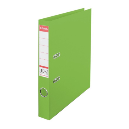 detail Pořadač A4 5cm páka Esselte celoplastový PP zelený/PS