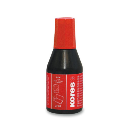 detail Razítková barva Kores 28ml červená