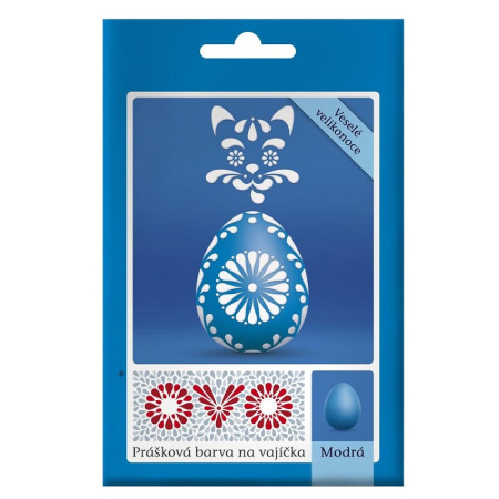 detail Barvy na vajíčka OVO 1barva modrá 5g
