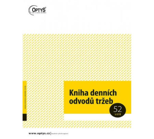 detail Kniha denních odvodů tržeb A4 52ls Optys
