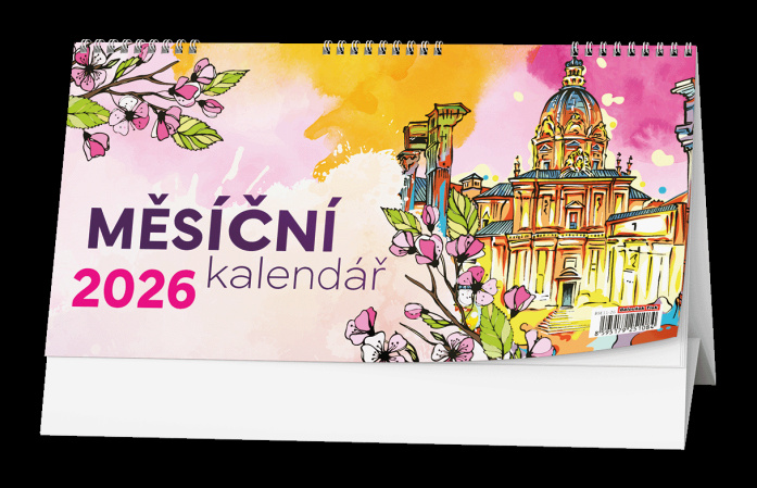 detail Stolní kalendář 2026 Měsíční