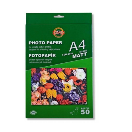 detail Fotopapír A4 120g 50ks, matný/E