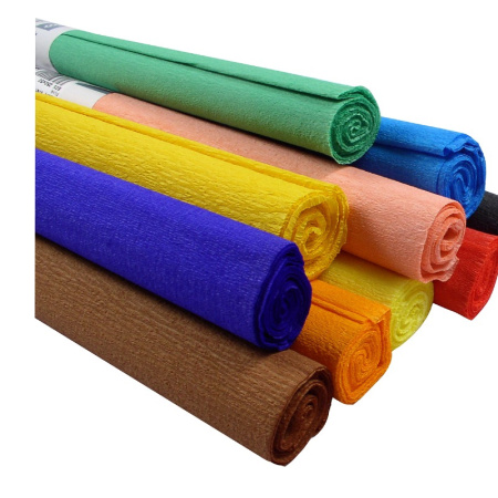 detail Krepový papír žlutý/E