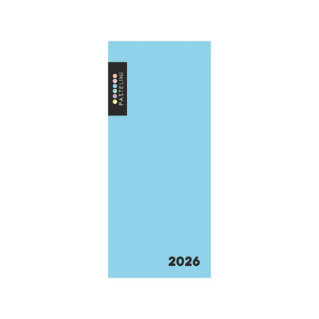 detail Diář 2026 měsíční PASTELINi modrý