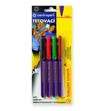 detail Fixy tetovací souprava 4ks /E