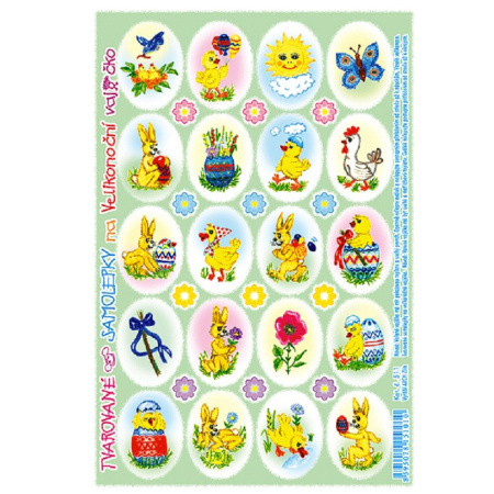 detail Velikonoční samolepky na vajíčka mix