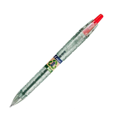 detail Kuličkové pero Pilot B2P EcoBall stopa 0,27mm červené