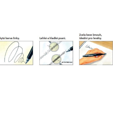 detail Kuličková tužka 0,7 JETSREAM SXN 217 stopa 0,5mm černé/dočasně nedostupné