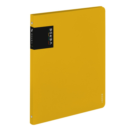 detail Pořadač A4 4-kroužky 2cm PP VERDE hořčicová