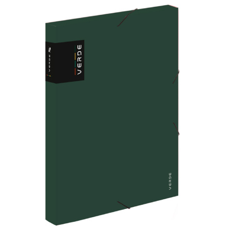 detail Mapa s gumou Box A4 3cm PP Verde zelená /o