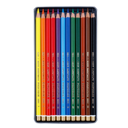 detail Umělecké pastelky KOH-I-NOOR 3822 Polycolor 12ks /E