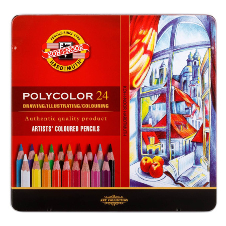 detail Pastelky umělecké KOH-I-NOOR 3824 Polycolor 24ks /E