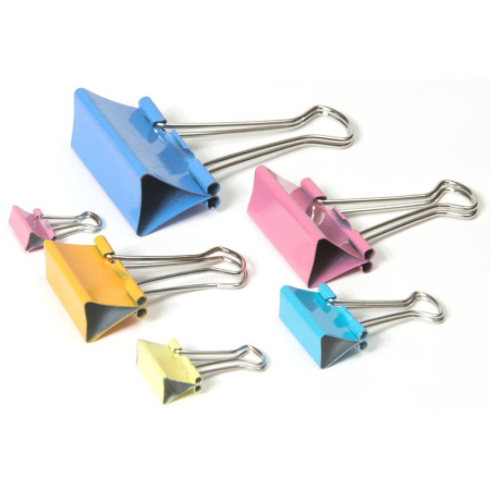 detail Klip 25 mm Binder barevné balení 12 ks /E