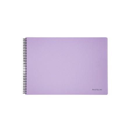 detail Blok kreslící A4 190 g/m2 40 listů spirála Twin wire PASTELINi fialový
