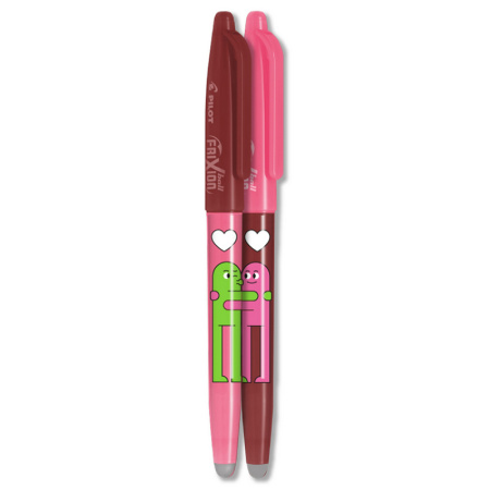 detail Roller Pilot Frixion Ball 0,7 mm Best Friends Heart vínová / růžová