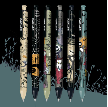 detail Gelové pero Colorino Tim Burton
