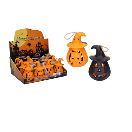 detail Svíticí Halloween dýně