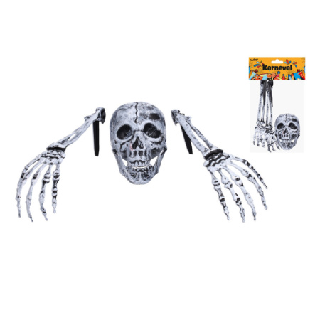 detail Lebka a ruce Halloween