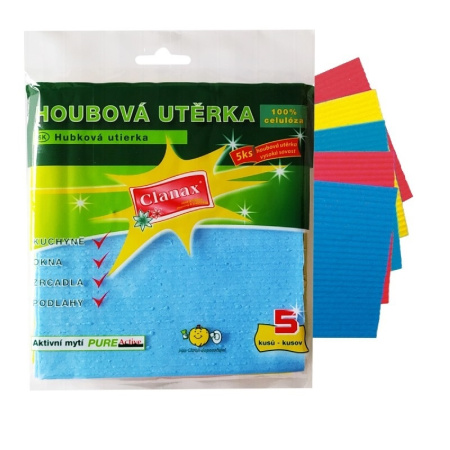 detail Utěrka houbová Clanax 5ks/E