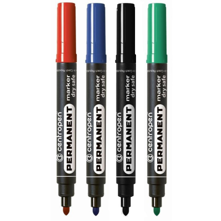 detail Popisovač permanentn Centropen 8510 sada 4ks/E