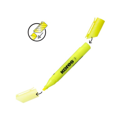detail Zvýrazňovače Kores High liner PLUS sada 4ks