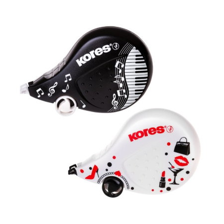 detail Korektor 4,2mm x 8m Kores Scooter Black & White /E