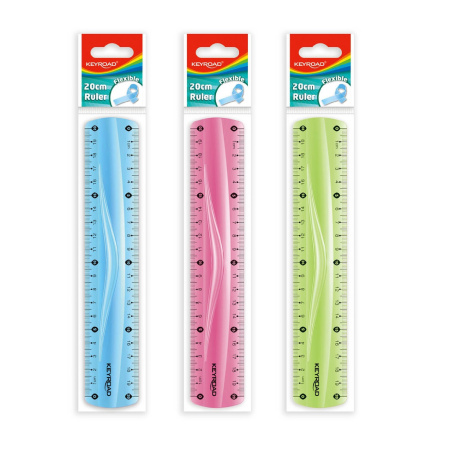 detail Pravítko 20 cm KeyRoad ohebné