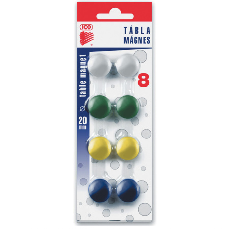 detail Magnety barevné 20mm/8ks blistr ICO