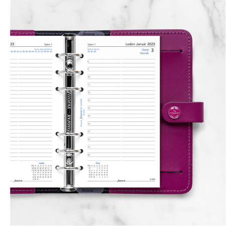 detail Náplň do diáře A6 Filofax denní osobní 95x171mm/PP/E