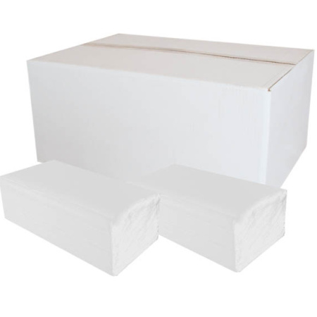 detail Ručníky skládané dvouvrstvé ZZ bílé 23x25cm 150ks PrimaSOFT