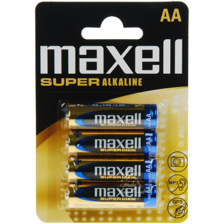 detail Baterie AA LR03 Maxell Super Alkaline 4ks