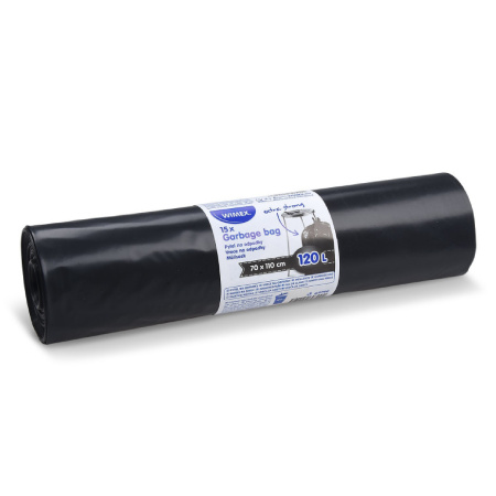 detail Pytle na odpad - 70x110cm / 120l / 80my / 15ks / černá