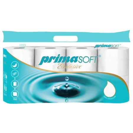 detail Toaletní papír třívrstvý PrimaSOFT Exclusive 8 rolí