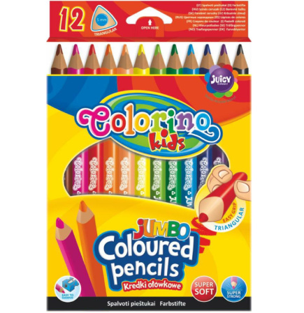detail Pastelky trojhranné Colorino JUMBO 12 ks /E