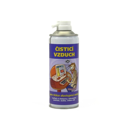 detail Čisticí hořlavý stlačený vzduch 400 ml Čistík