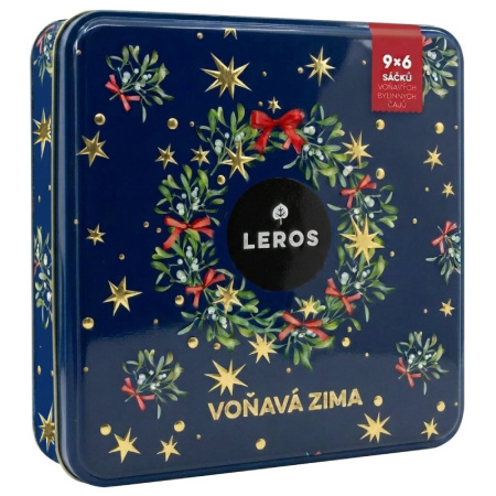 detail Čaj LEROS Vonavá zima 6 9x6 NS plechová dóza