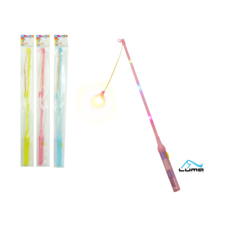 detail Držák na lampion 50 cm - svítící LED / pastelový mix barev