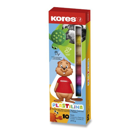 detail Modelovací hmota Kores 10 barev